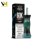 Al Fakher 60K Puffs Crown Bar E-Hose X o smaku jagodowo-miętowym – jednorazowy vape na 60 000 zaciągnięć