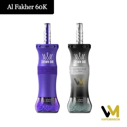 Al Fakher 60 000 zaciągnięć Crown Bar E-Hose X – jednorazowy vaporizer – zdjęcie główne – vaporizer z możliwością ładowania na 60 000 zaciągnięć