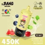 Bang Leader 450K Puffs Watermelon Ice Blueberry Mint Fuji Apple Ice Lime Romance Flavor Combo