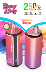 Bang King 250 000 zaciągnięć 4 w 1: cytryna, limonka, arbuz, lód, czarny lód, smoczy owoc, truskawka, Love 66 – 100vaping