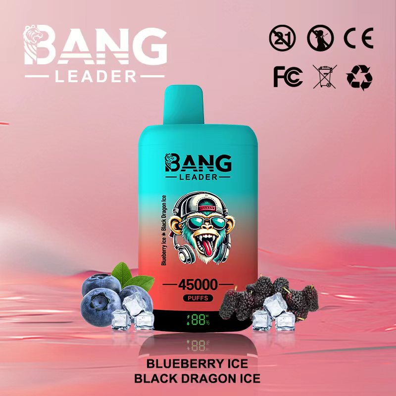 Jednorazowy vaporizer Bang Leader 45K Puffs o smaku Blueberry Ice i Black Dragon Ice – 100vaping