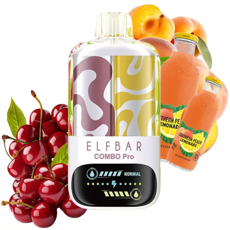 ELF BAR Combo Pro – jednorazowy vape o smaku wiśniowo-brzoskwiniowej lemoniady, 30 000 zaciągnięć – 100vaping
