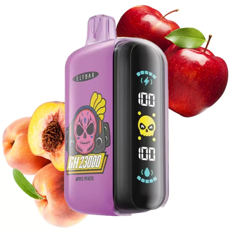 ELF BAR GH23000 – jednorazowy vaporizer o smaku jabłkowo-brzoskwiniowym, 23 000 zaciągnięć – 100vaping