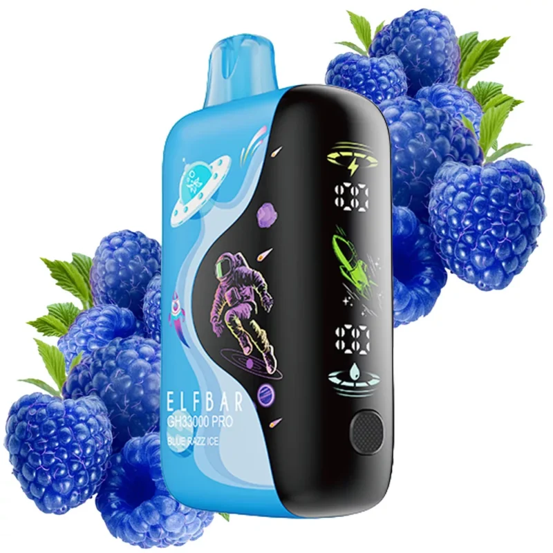 ELF BAR GH33000 Jednorazowy e-papieros o smaku Blue Razz Ice, 33 000 zaciągnięć – 100vaping