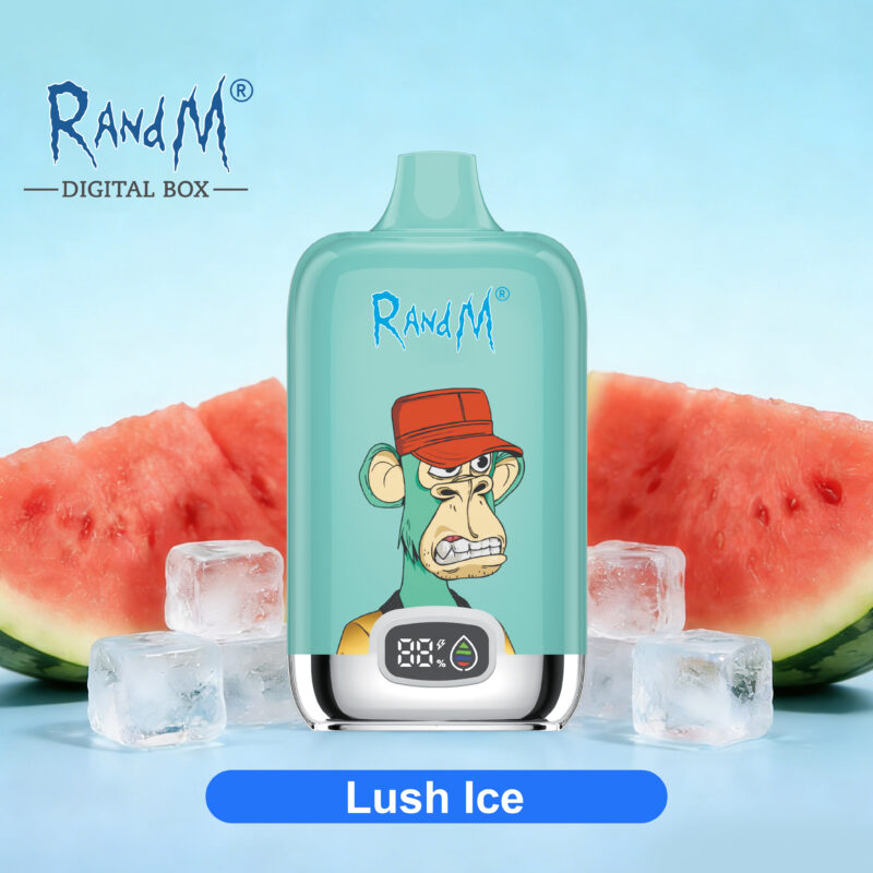 Jednorazowy e-papieros RandM Tornado 12000 o smaku Lush Ice – 100vaping