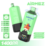 Airmez FOX 6 w 1, 140 tys. zaciągnięć, smak nr 3 – Smoczy owoc z lodem, Owocowa mieszanka, Malina i arbuz