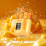 Airmez Lux 60 000 zaciągnięć, smak potrójnego mango – jednorazowy vape 100vaping