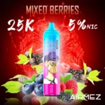 Airmez Tornado 25K zaciągnięć, smak mieszanki jagód – jednorazowy vape 100vaping