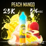 Airmez Tornado 25 000 zaciągnięć o smaku brzoskwiniowo-mango – jednorazowy e-papieros 100vaping