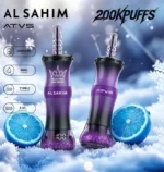 Jednorazowy e-papieros ATVS AL SAHIM 200 tys. zaciągnięć o smaku Blue Razz Lemonade – 100vaping