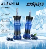 Jednorazowy vape ATSV AL SAHIM o smaku jagodowym, 200 tys. zaciągnięć – 100vaping