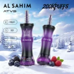 ATVS AL SAHIM – jednorazowy e-papieros o smaku jagodowo-malinowym, 200 000 zaciągnięć – 100vaping