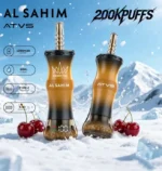 Jednorazowy e-papieros ATVS AL SAHIM o smaku Cherry Fizz, 200 tys. zaciągnięć – 100vaping