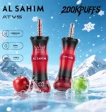 ATVS AL SAHIM – jednorazowy e-papieros o smaku podwójnego jabłka, 200 000 zaciągnięć – 100vaping