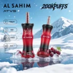 Jednorazowy vaporizer ATVS AL SAHIM o smaku Grape Ice, 200 000 zaciągnięć – 100vaping