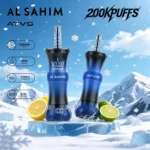 Jednorazowy e-papieros ATVS AL SAHIM o smaku cytrynowo-limonkowym, 200 000 zaciągnięć – 100vaping