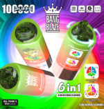 Bang Blaze 100 000 zaciągnięć – jednorazowy e-papieros typu 6 w 1 o smakach: jagody, maliny i kwaśny ananas; pomarańcze i maliny; arbuzy – 100vaping