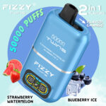Fizzy Twins 50000 50K Puffs Strawberry Watermelon & Blueberry Ice Flavor Disposable Vape - 100vaping