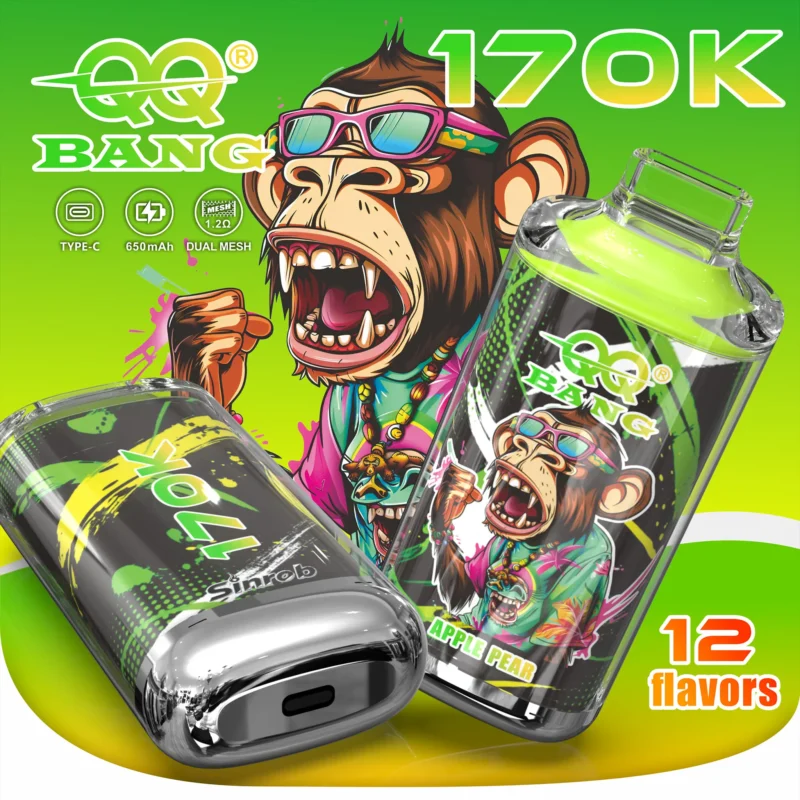 QQ Bang 170K Puffs Apple Pear Flavor Disposable Vape - 100vaping