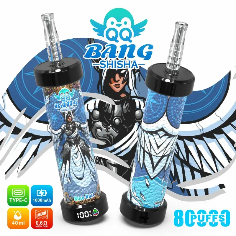 QQ Bang Shisha 80K Puffs Blue Razz Flavor Disposable Vape - 100vaping