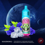Jednorazowy e-papieros RandM Tornado 9000 zaciągnięć o smaku Blue Razz Ice – 100vaping