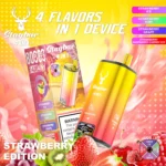 Stag Bar 4-in-1 80K Puffs Strawberry Ice Strawberry Kiwi Strawberry Grape Strawberry Raspberry Cherry Ice Flavor Disposable Vape - 100vaping