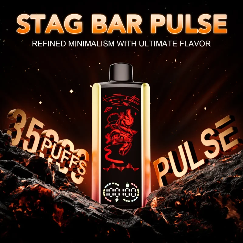 Jednorazowy e-papieros Stag Bar Pulse 35 000 zaciągnięć – 100vaping
