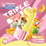 Stagbar Triple Pro 75K Puffs Triple Melon Peach Mango Pineapple Strawberry Ice Flavor Disposable Vape - 100vaping