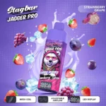Jednorazowy e-papieros Stagbar Jagger Pro 40 000 zaciągnięć o smaku truskawkowo-winogronowym – 100vaping