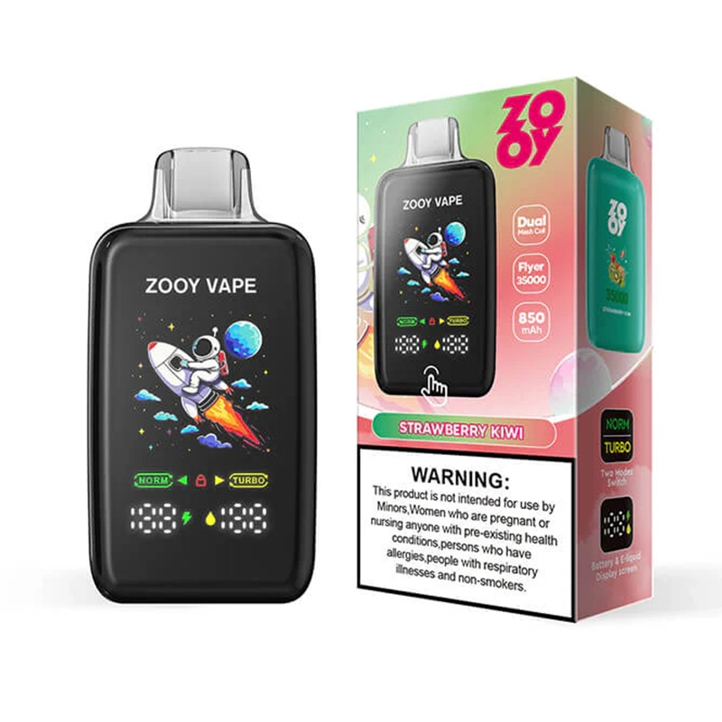 Jednorazowy e-papieros ZOOY Flyer 35K Puffs o smaku truskawkowo-kiwi – 100vaping