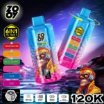 ZOOY 6 w 1, 120 000 zaciągnięć, jednorazowy vaporizer w opakowaniu ekspozycyjnym – 100vaping