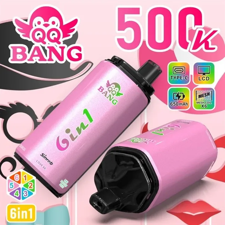 QQ Bang – jednorazowy vape o smaku „Sex On The Beach”, „Malina”, „Arbuz”, „Happy Ranch”, „Cytryna”, „Brzoskwinia”, „Różowa lemoniada” i „Musująca wiśnia” – 500 tys. zaciągnięć – 100vaping