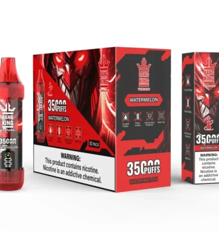 Jednorazowy vaporizer Bang King Tornado 35K Puffs z wyświetlaczem LED – smak arbuza