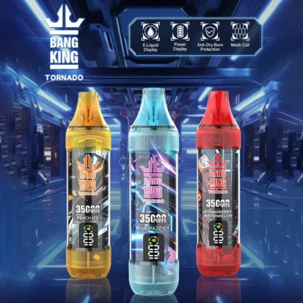 Bang King Tornado 35 000 zaciągnięć – jednorazowy e-papieros z wyświetlaczem LED – opis produktu