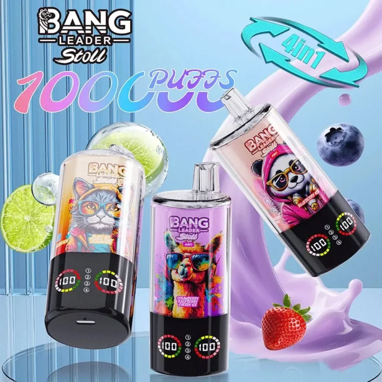 Bang Leader Stoll – jednorazowy vaporizer z wyświetlaczem LED, 100 000 zaciągnięć, smaki 4 w 1 – opis produktu