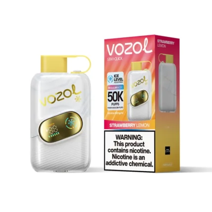 VOZOL STAR CLICK 50000 Jednorazowy e-papieros o smaku truskawkowo-cytrynowym