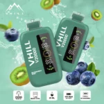 VHILL 20 000 zaciągnięć – jednorazowy vape o smaku jagód i kiwi