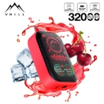 VHILL 32K zaciągnięć – jednorazowy vape z pełnoekranowym wyświetlaczem o smaku Cherry Ice